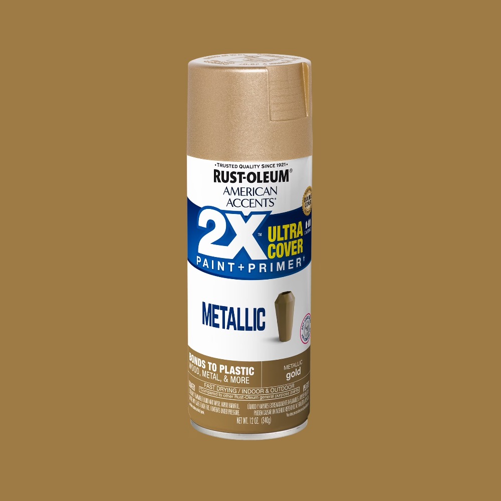 Metallic Spray Paint - สีสเปรย์เมทัลลิก Gold American Accents 2X Ultra