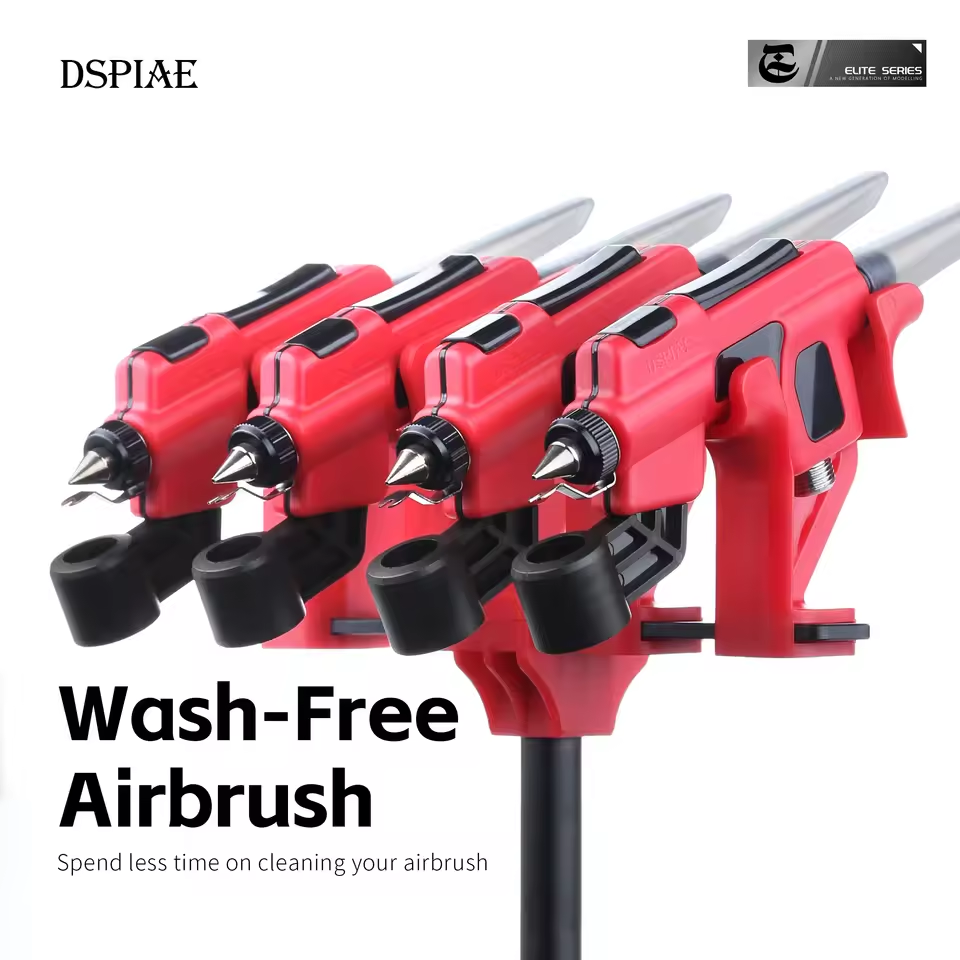 Metallic Spray Paint - DSPIAE PT-AB แอร์บรัชแบบไม่ต้องล้าง พร้อมที่วางปากกา สำหรับงานเพ้นท์โมเดลกันพลา ใช้งานง่าย
