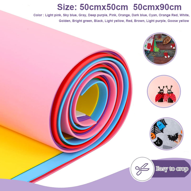Eva Foam Sheet - 1pcs สีสันแผ่นโฟม Eva คอสเพลย์ EVA โฟมหนา