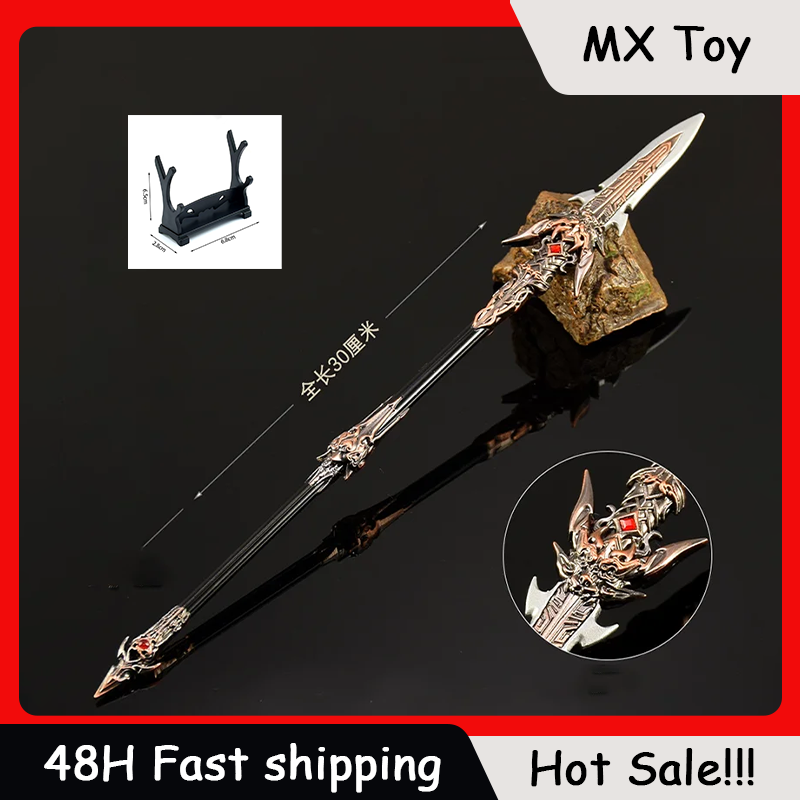 Cosplay Prop Knife - 30 ซม.Naraka รูปเกมของเล่นดาบ,ตกแต่งดาบหัตถกรรมโฮสต์เดสก์ท็อปเครื่องประดับ Spears Katana SAMURAI