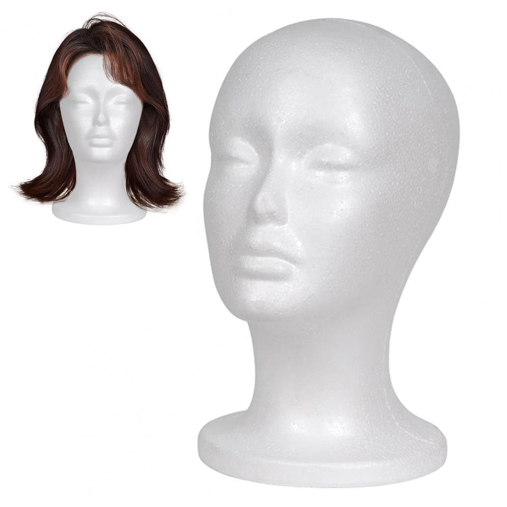 Cosplay Prop Foam - หัวหุ่นโฟมสำหรับโชว์วิกผม หุ่นผู้หญิงแบบตั้งพื้น น้ำหนักเบา สำหรับจัดแต่งทรงผมและทำหมวก