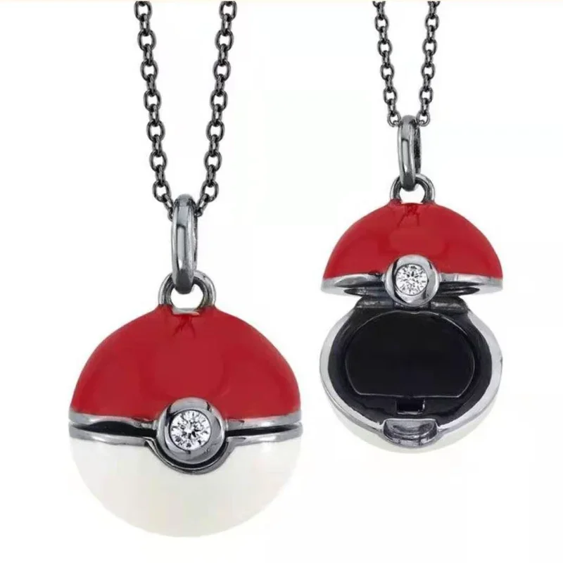 Poke Ball สร้อยคอ Pokemon รูปอ - Pokeball Cosplay Prop บทวิจารณ์และราคา