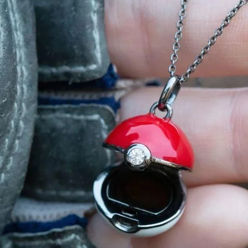 Poke Ball สร้อยคอ Pokemon รูปอ - Pokeball Cosplay Prop บทวิจารณ์และราคา