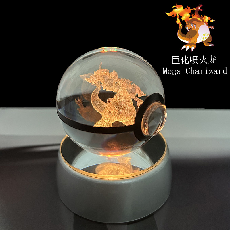 โปเกมอนคริสตัล โปเกบอล 3D แกะส - Cosplay Fireball Prop บทวิจารณ์และราคา