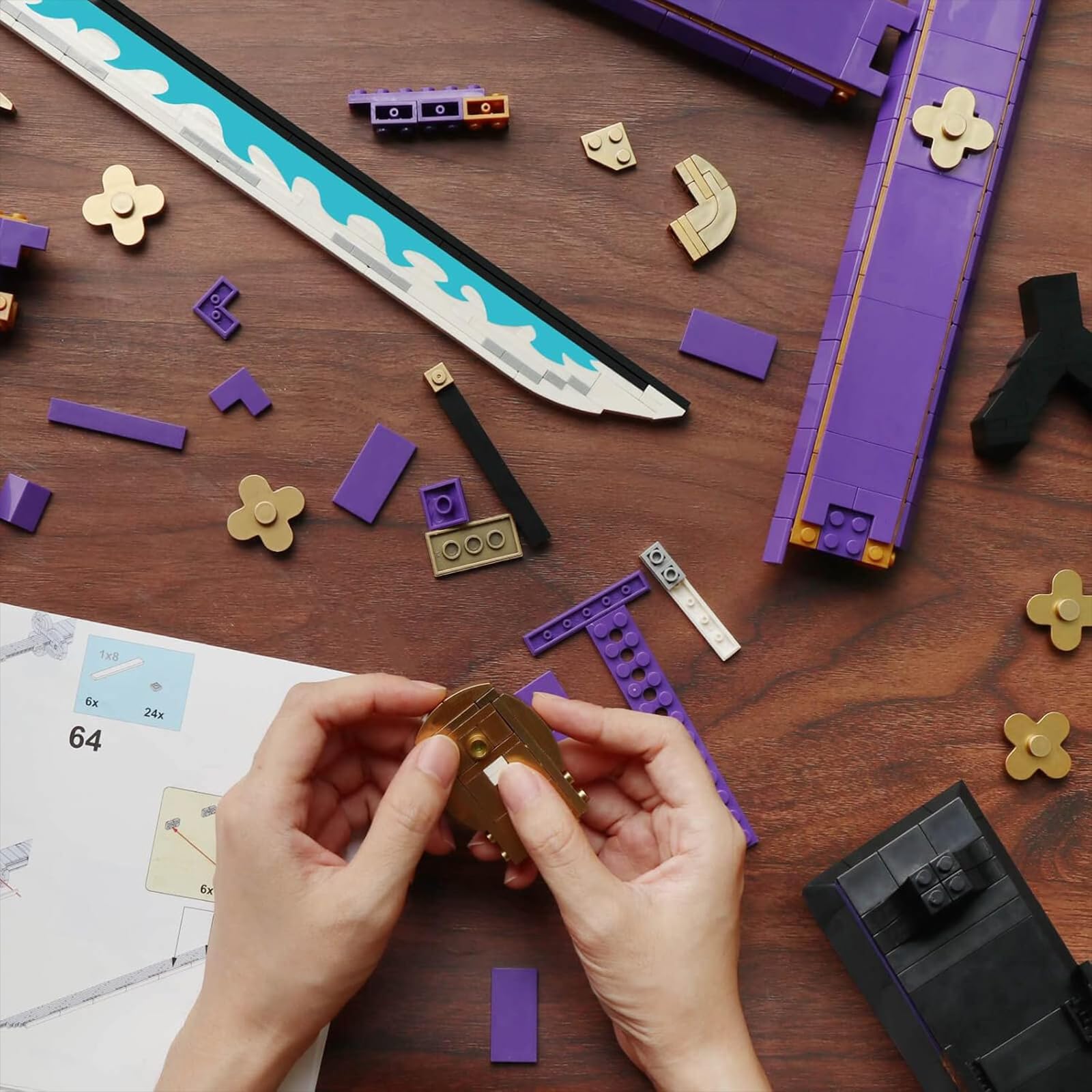 ชุดตัวต่อดาบคอสเพลย์อนิเมะ936ช - Cosplay Prop Dagger บทวิจารณ์และราคา